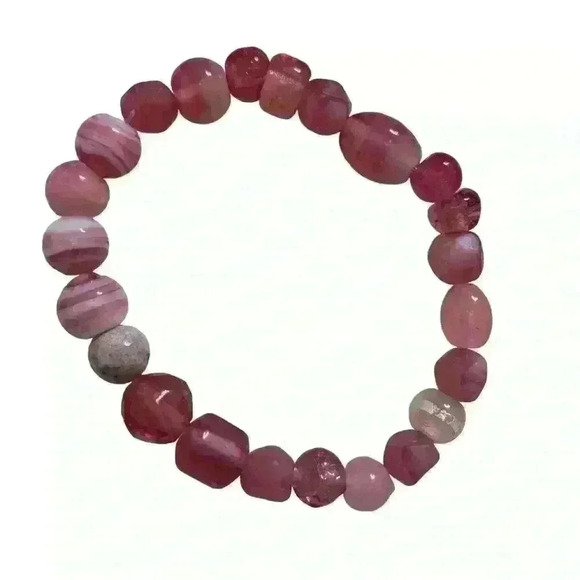 Handmade Beaded Stretch Bracelet Unisex - Picture 2 of 2